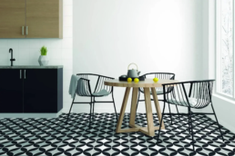 Baldosas con diseños geométricos