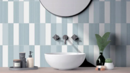 Azulejos ba&ntilde;o con textura