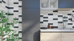 Azulejos blancos para combinaciones en cocinas